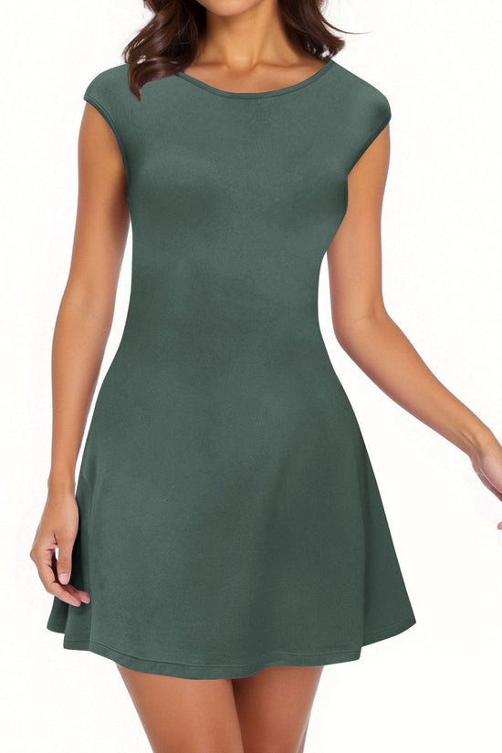 Sleeveless High-end Womens Midi Dress 