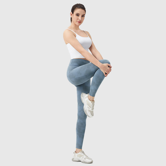 Women's Printed Nude Feel Yoga Trousers - FitiqueFit