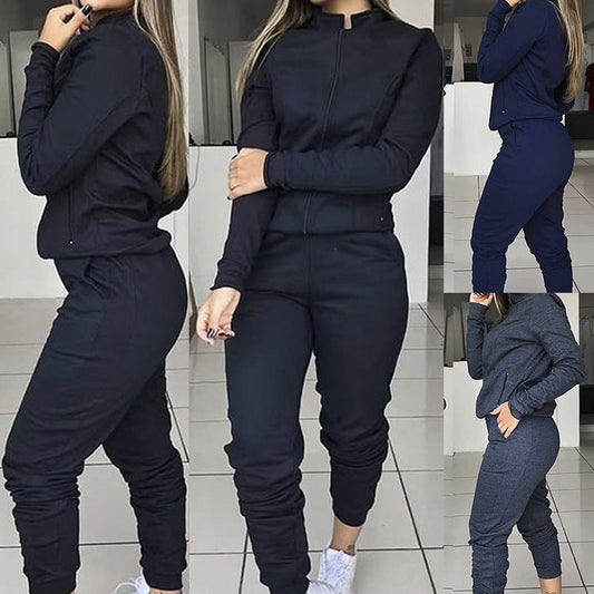 Women's Street Shooting Casual Suit Two-piece Suit FitiqueFit