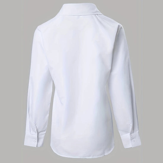 Women’s Contrast Lace Long-Sleeve Button‑Down Blouse CJ US