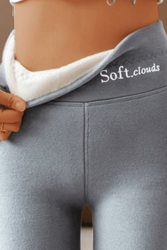 Women's Outer High Waist Hip Lift Leggings Fleece-lined Shark Pants 
