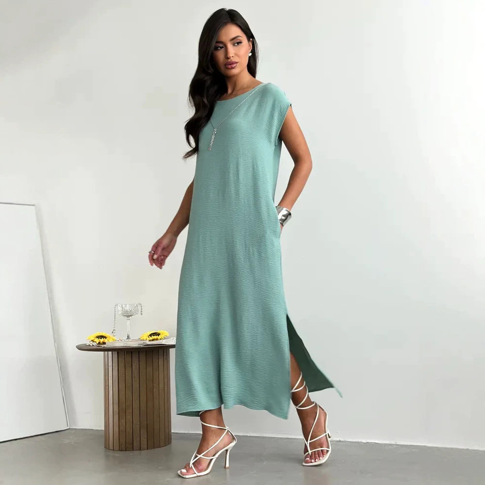 Sleeveless slim fit dress for women