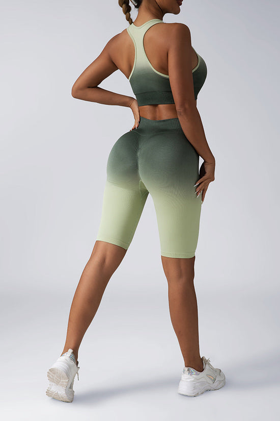Seamless Women's Activewear Sets – 2-Piece Crop Top & High Waist Shorts/Leggings FitiqueFit