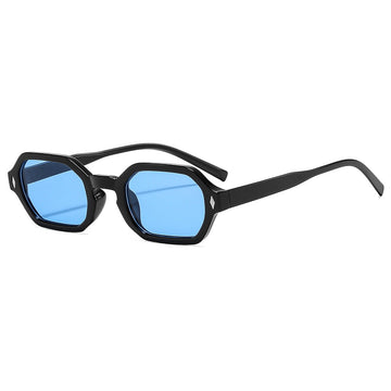 Bright Black Frame Blue Lens