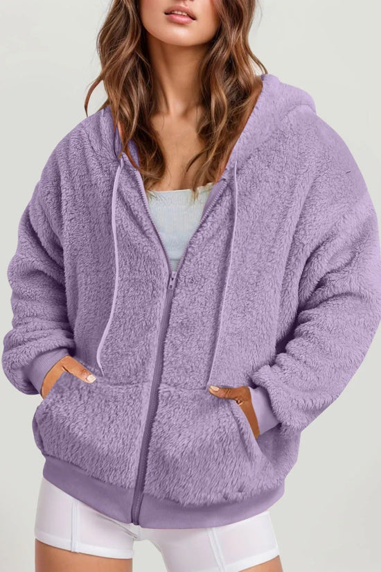 Autumn Winter Casual Long Solid Color Hoodie 