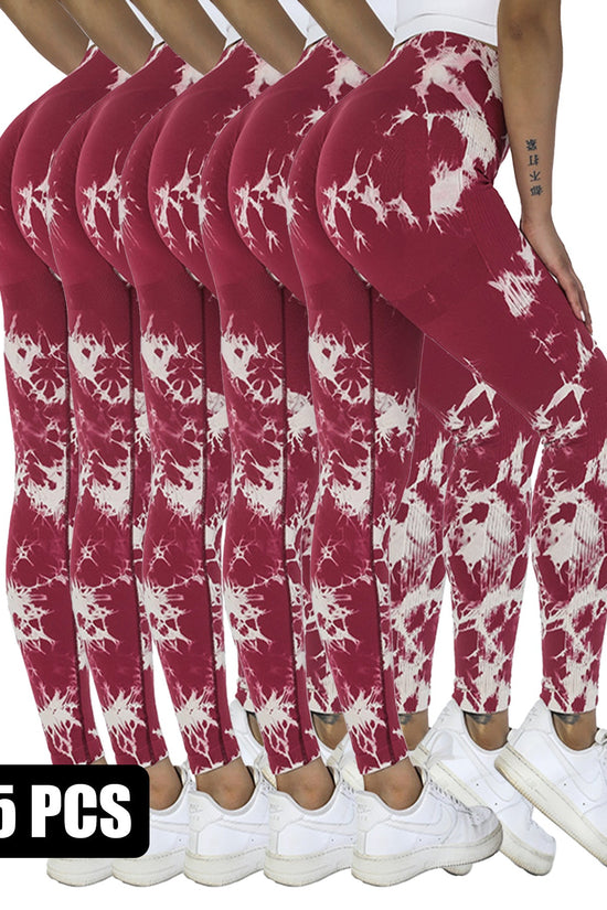 5-Pack Tie Dye Cut-Out Leggings CJ US