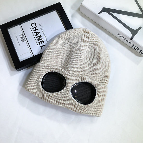 Women’s Pilot Wool Knit Hat – Winter Warm Knitted Aviator-Style Hat - FitiqueFit