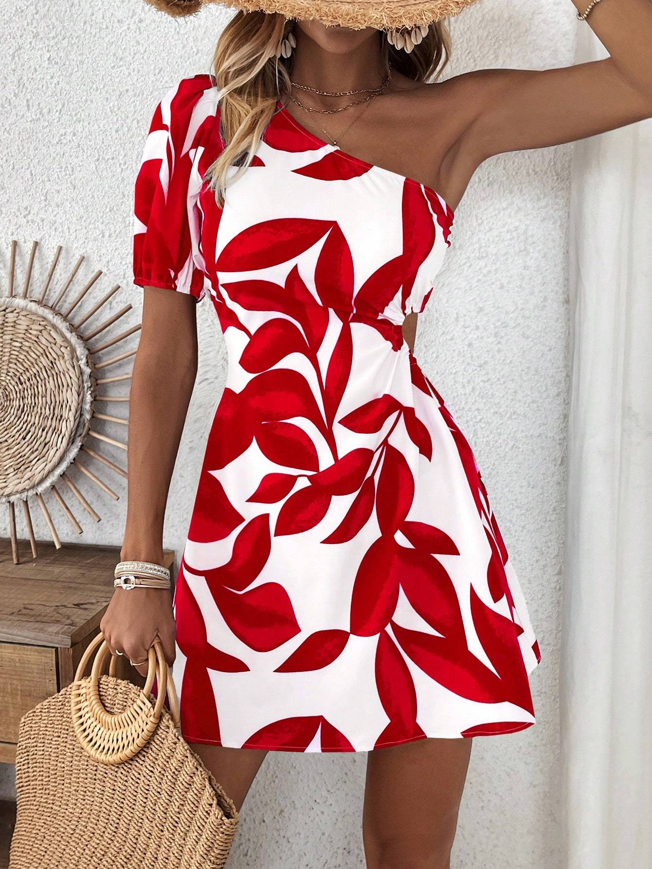 Women’s Puff Sleeve Summer Dress – Vacation & Beach Outfit CJ US