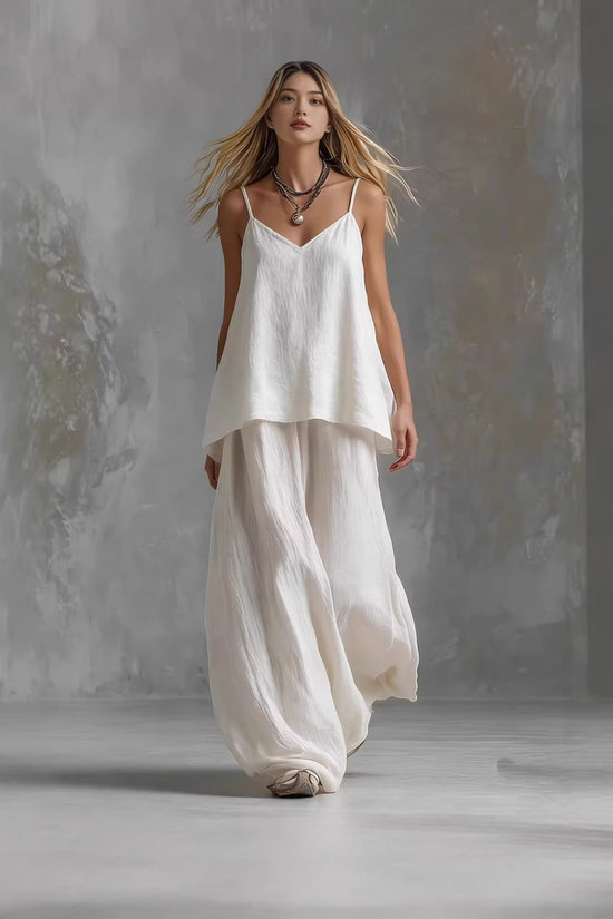 Solid-color Sleeveless Elegant Womens Suit 