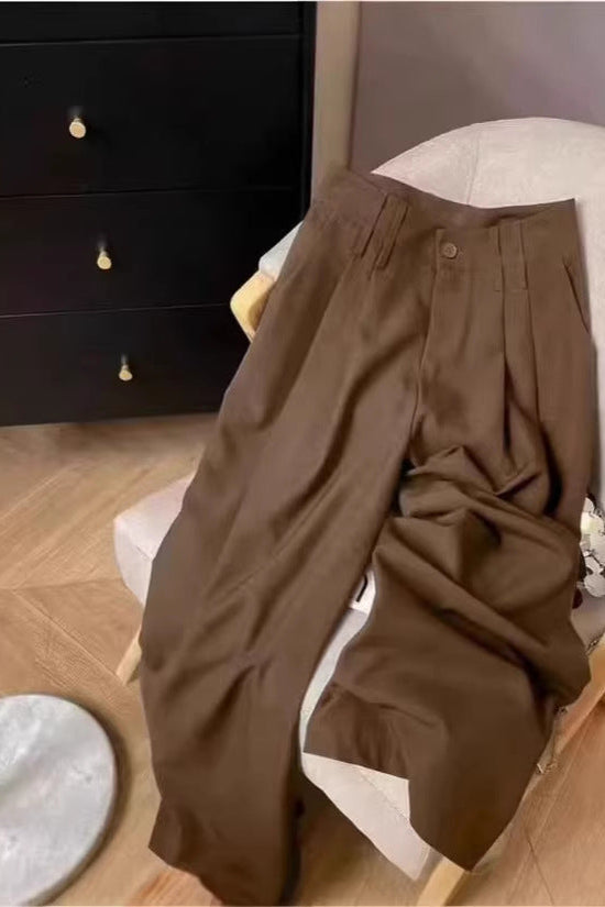 Loose Flowing Figure-flattering Casual Floor-length Pants 