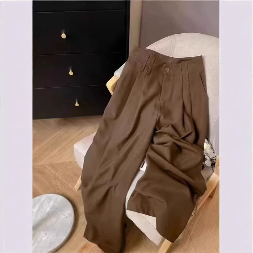 Loose Flowing Figure-flattering Casual Floor-length Pants 