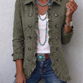  Army green embroidery