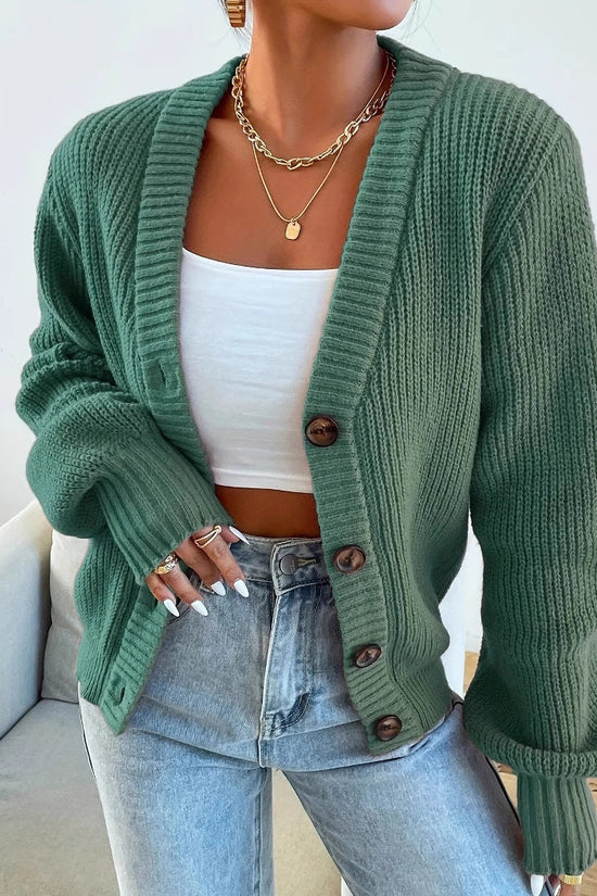 AutumnWinter Knitted Cardigan A Versatile Outerwear Piece 