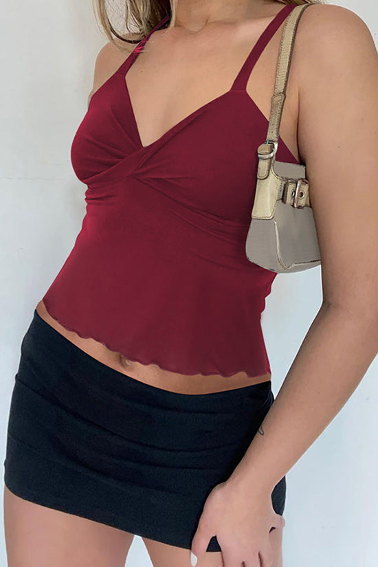 🎀 Women's Bow Camisole Backless Tank – Waist-Defining Elegance FitiqueFit