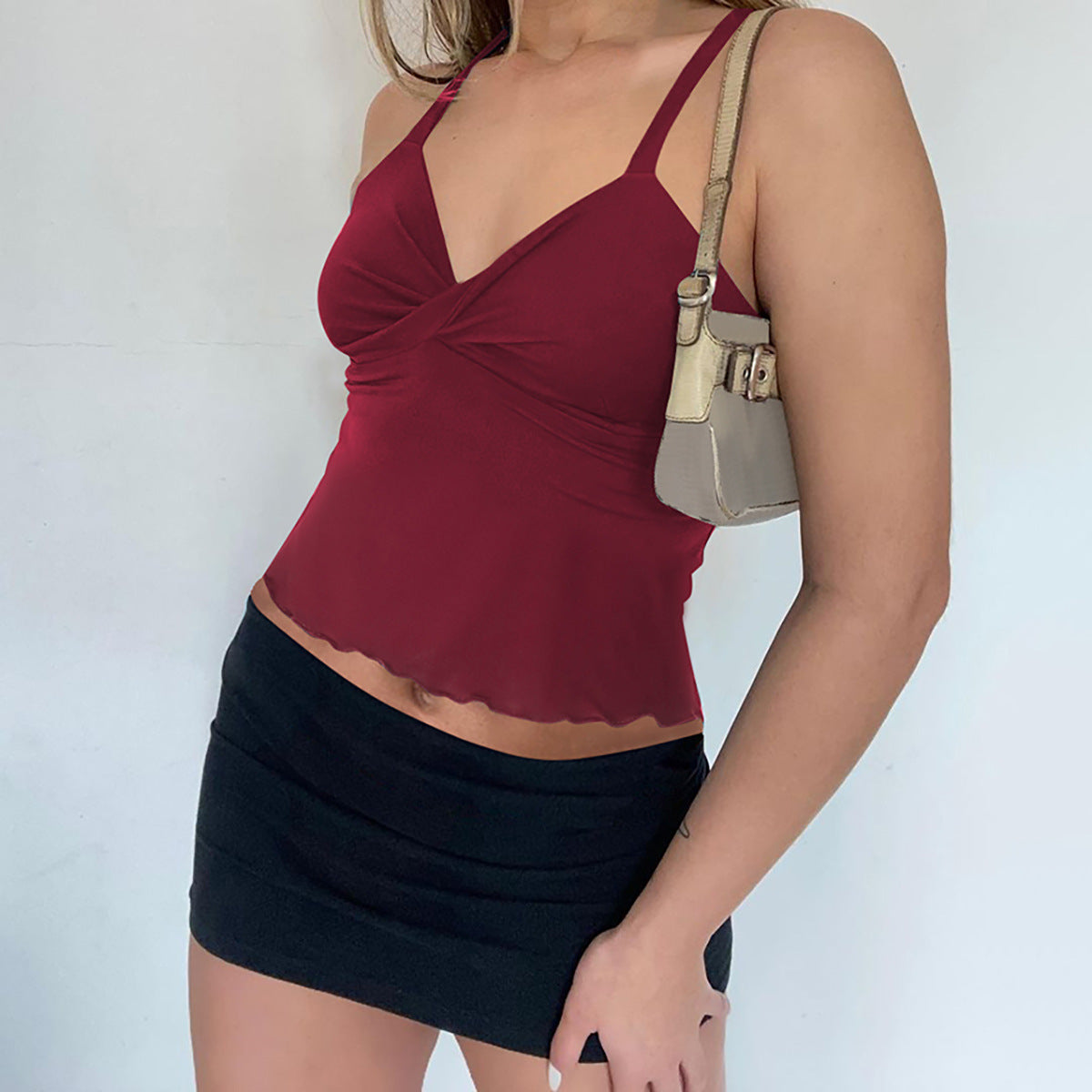 🎀 Women's Bow Camisole Backless Tank – Waist-Defining Elegance FitiqueFit