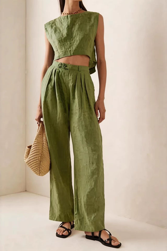 Breathable Comfortable Crew-neck Loose-fitting Casual Set 