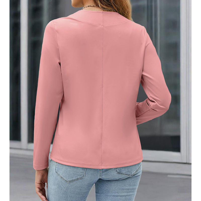 Women Plus Size Casual Blazer Open Front Long Sleeve Work Office Cardigan Jackets CJ US