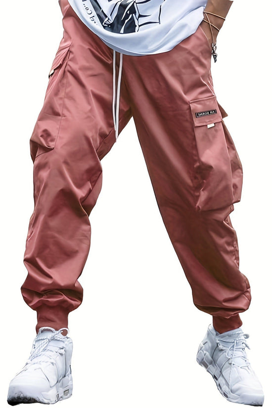 Men’s Multi‑Pocket Drawstring Cargo Pants CJ US