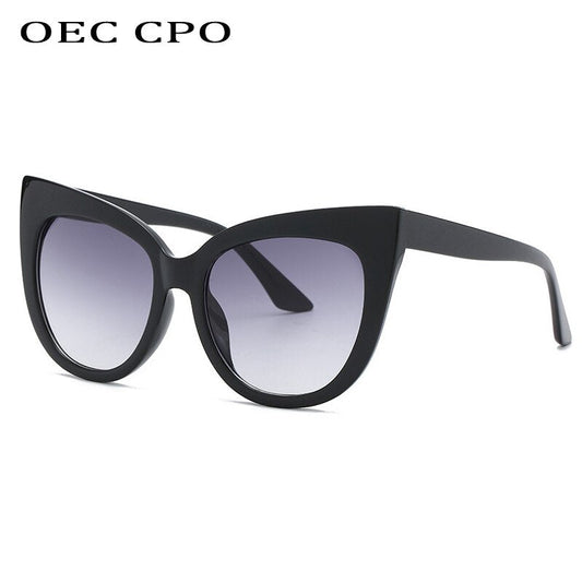 Star Style Luxury Sunglasses Women Oversized Cat Eye Sunglasses eprolo