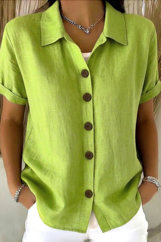 Collar short sleeved top 