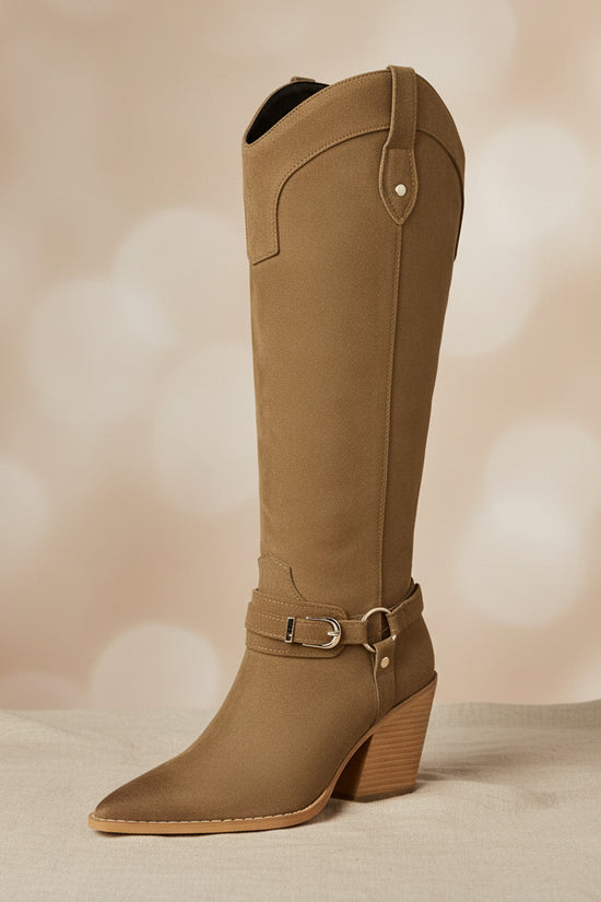High heels, thick heels, women's boots, high boots, western boots Made to order, ships in 7 days 