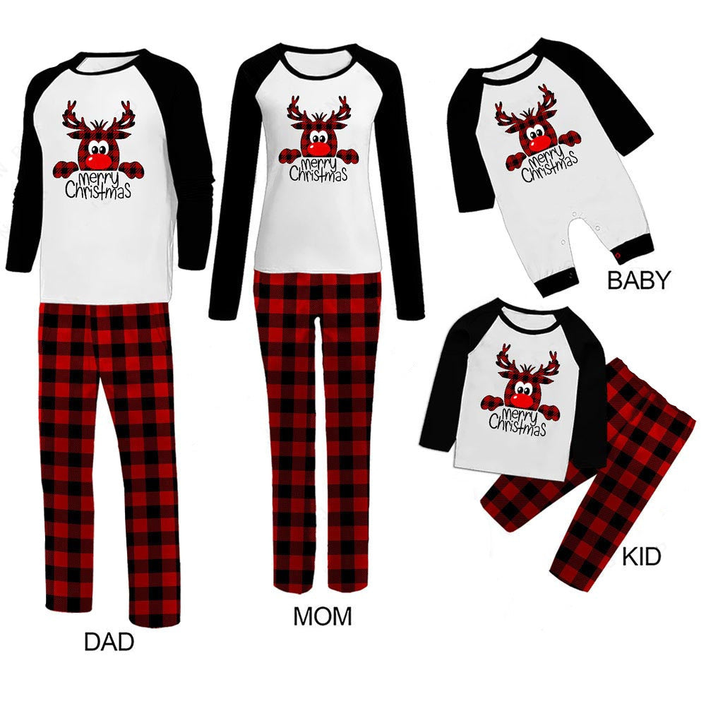 Family Christmas Pajamas Matching Sets Christmas Sleepwear Parent-Child Pjs Outfit For Christmas Holiday Xmas Party CJ