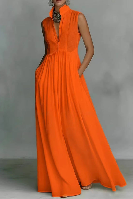 Long Vacation-style French-colored Dress 