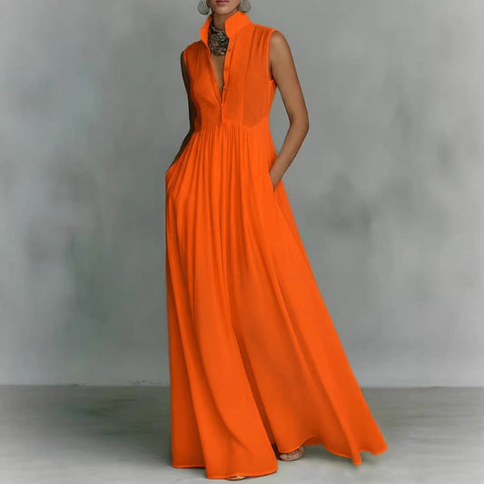 Long Vacation-style French-colored Dress 