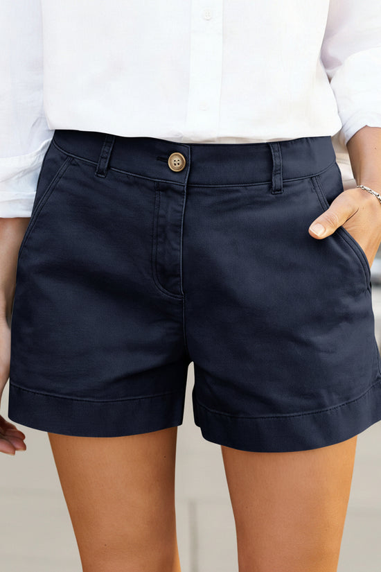 Women's High-Waisted Casual Bermuda Shorts 