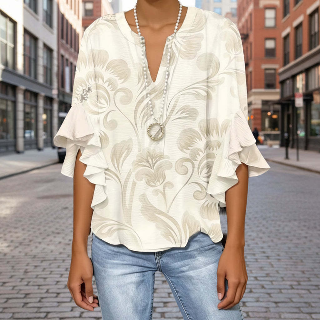 European And American-style Elegant Women's T-shirt 
