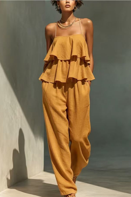 Women's Camisole And Casual Pants Set 