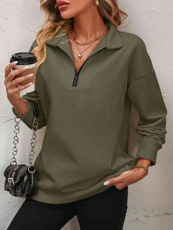 Women’s Zipper Turtleneck Pullover 