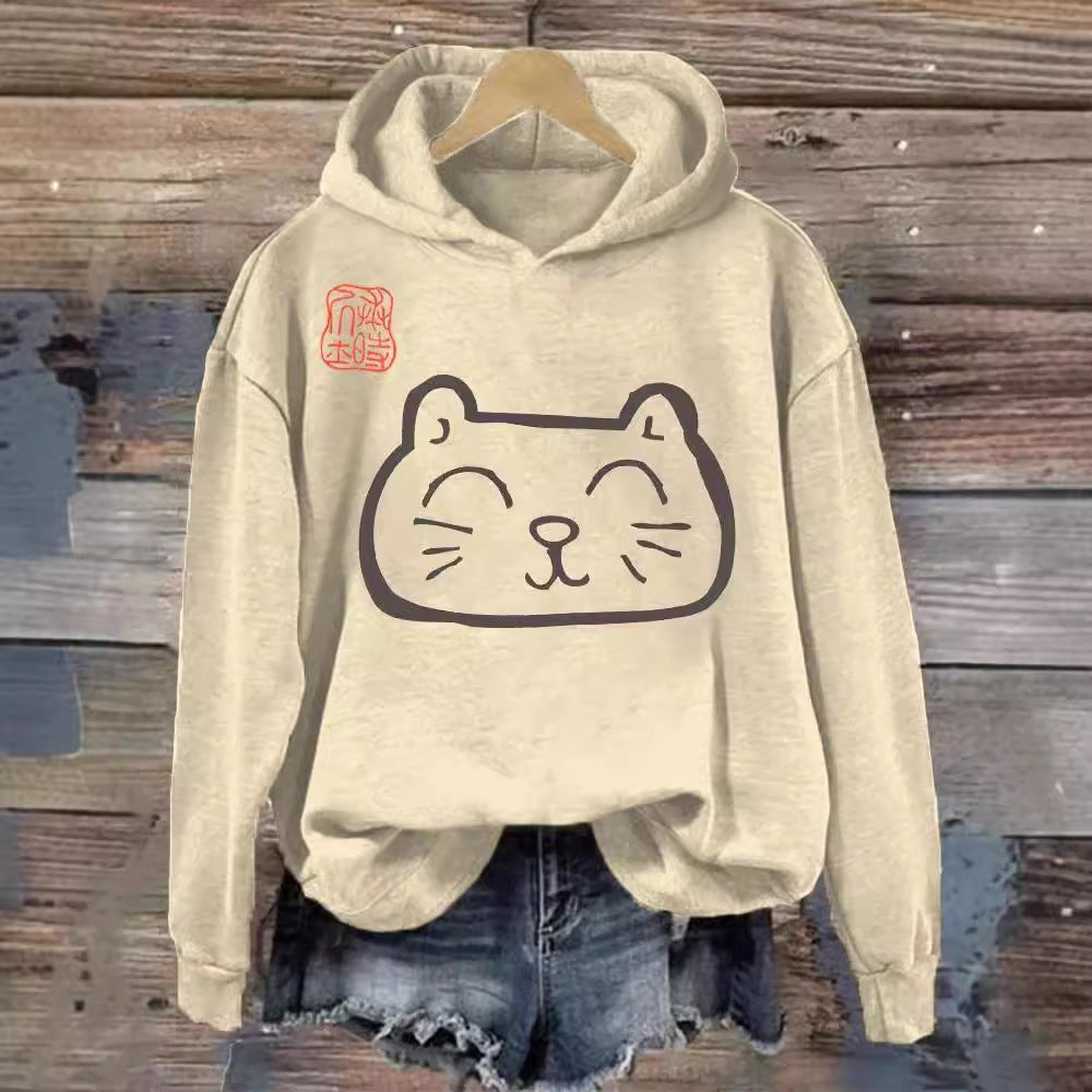 Womens 3D Digital Print Hoodie From Europe And The US 