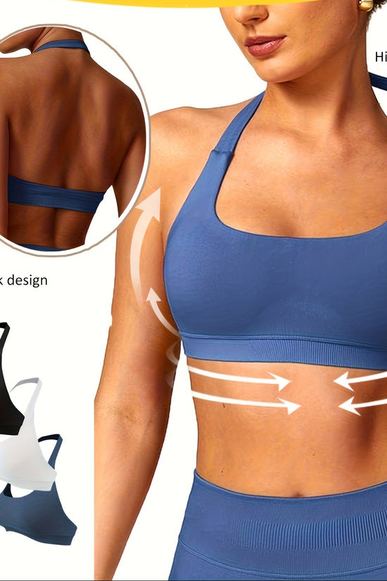 3-Pack Breathable Seamless Yoga Bras for Women CJ US