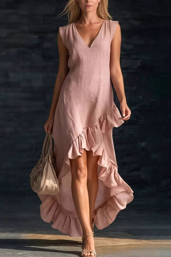 New Cotton-linen Long Dress For Women 
