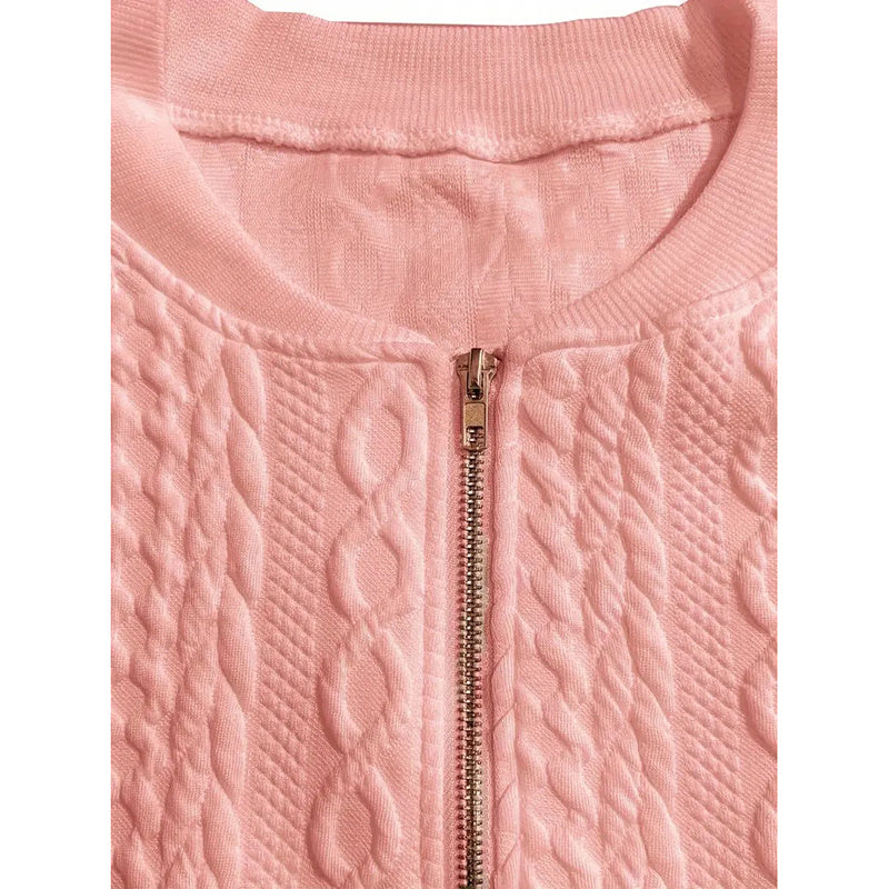 Bomber Jackets For Women Cute Jacquard Coats Lightweight Zip Up Jackets Dressy Casual CJ US