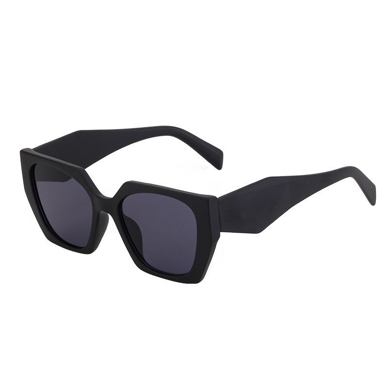 New Fashion Cat-eye Wide Temple Sunglasses for Women, High-end Ins Style, Full-frame UV Protection Sun Glasses 