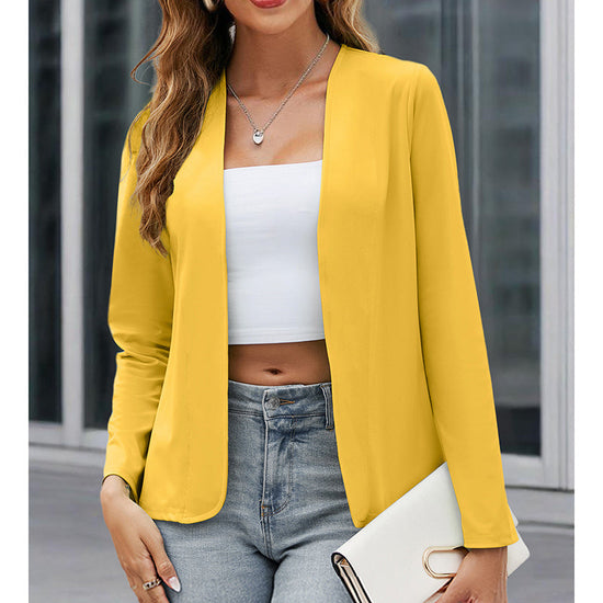 Women’s Plus‑Size Open‑Front Casual Blazer CJ US