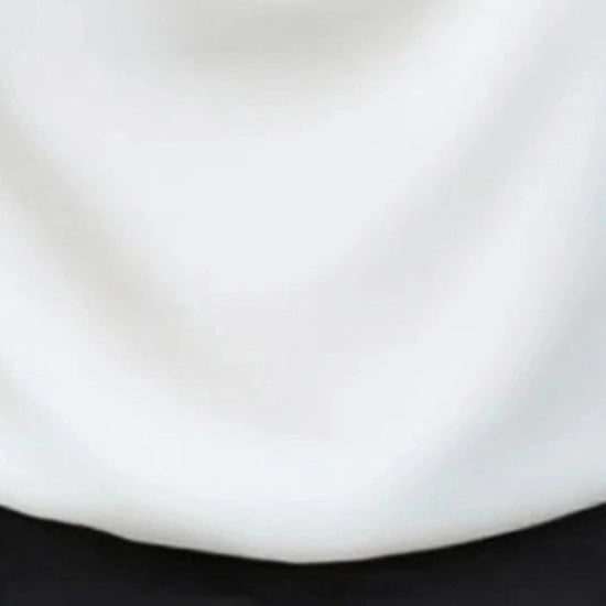 Women's Elegant Draped Neck Blouse, Solid Color Ruffle Detail Long Sleeve Shirt For Office And Formal Wear CJ US