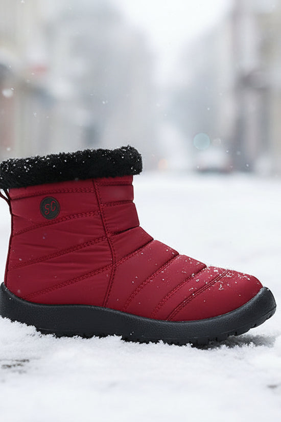 Women’s Thickened Cotton Snow Boots – Waterproof Warm Winter Boots - FitiqueFit