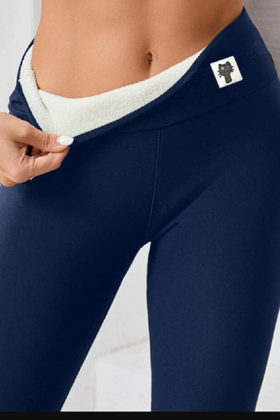 Fleece-lined Thick Light Board Cashmere Leggings 