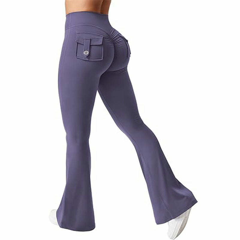 🖤 Women's High-Waisted Cargo Pocket Workout Leggings FitiqueFit