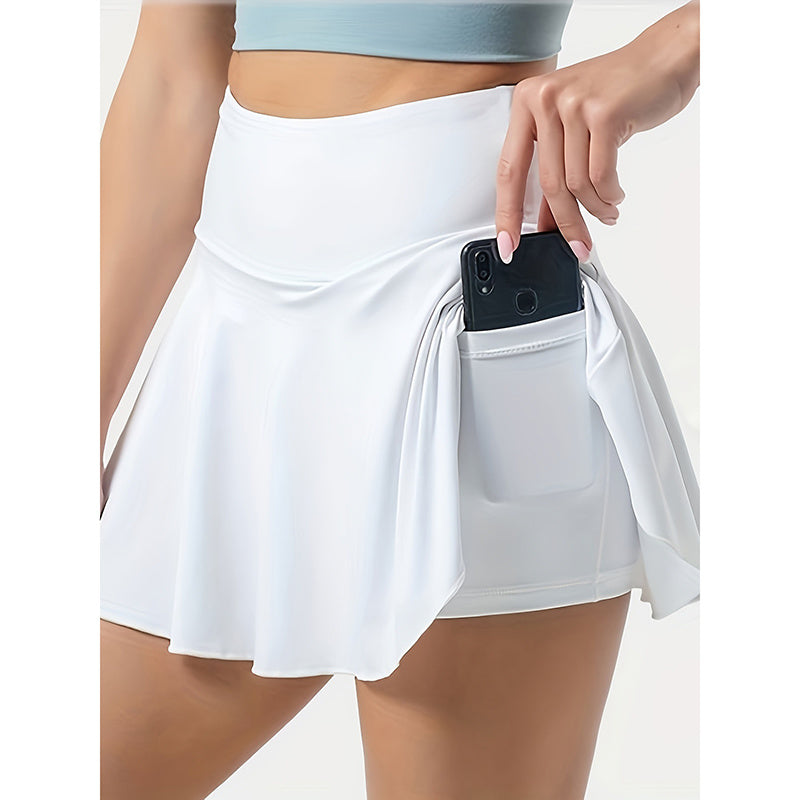 Women Tennis Skirt Golf Skorts Athletic High Waisted With Pockets Inner Shorts Sport Workout CJ US