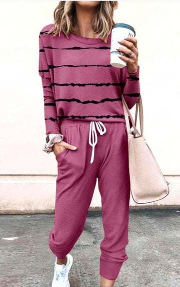 Wine Red stripes