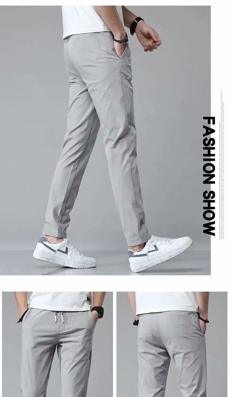 Men’s Straight Leg Sweats – Lightweight, Casual, Korean-Inspired Comfort FitiqueFit
