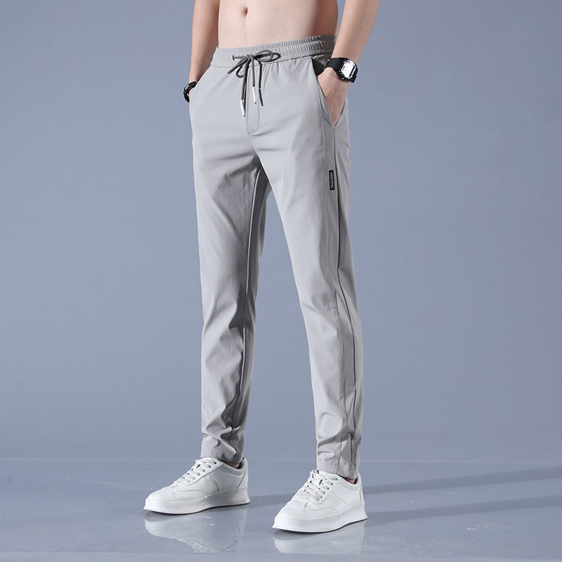 Casual Ice Silk Men's Plus Size Fashion Straight Pants FitiqueFit