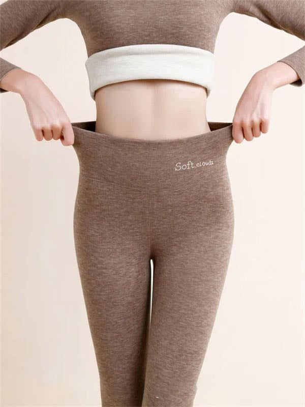 Women's Outer High Waist Hip Lift Leggings Fleece-lined Shark Pants 