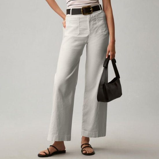 Plus-size High-waisted Slimming Solid-color Suit Pants 
