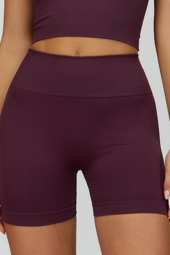 Tight high waisted yoga shorts 