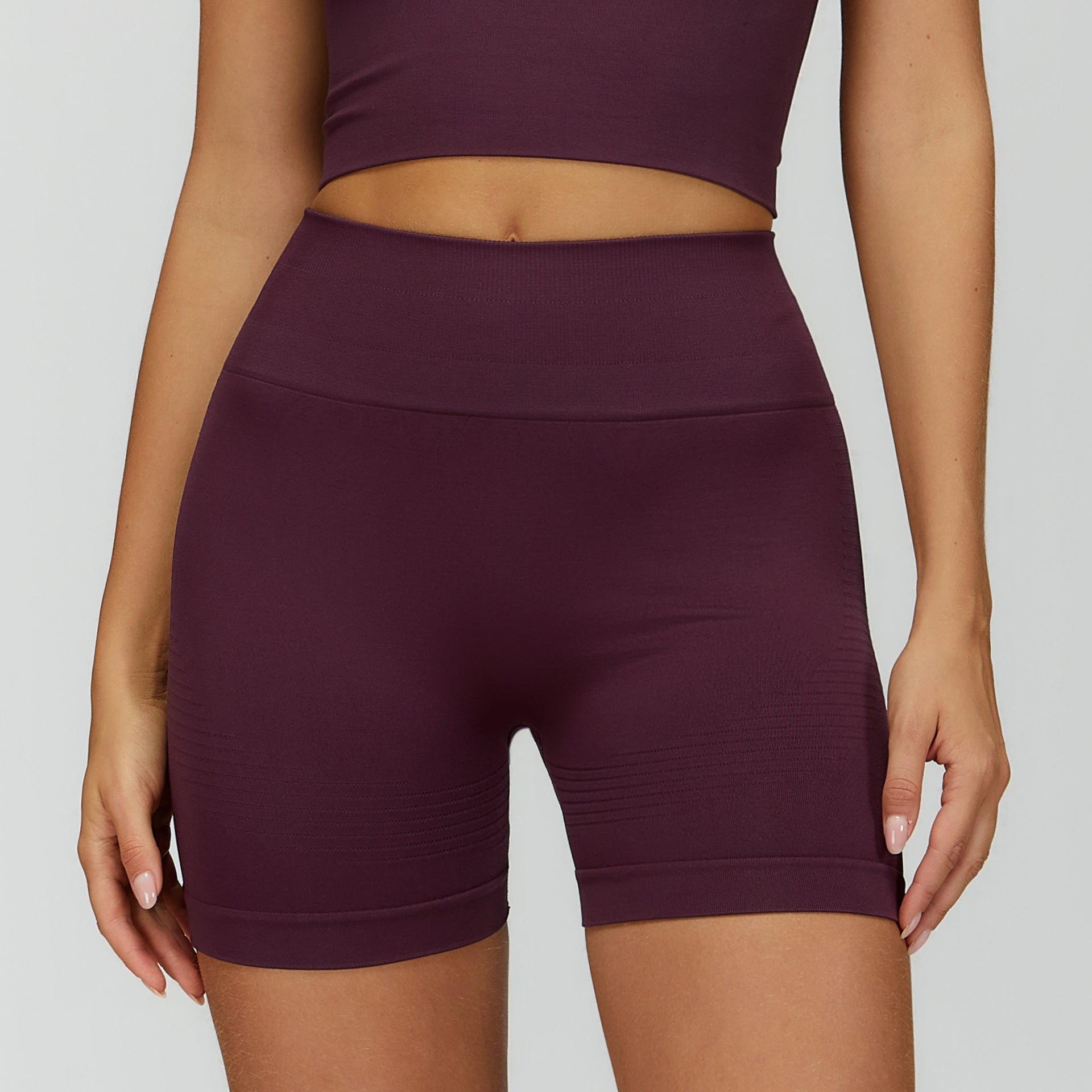Tight high waisted yoga shorts 